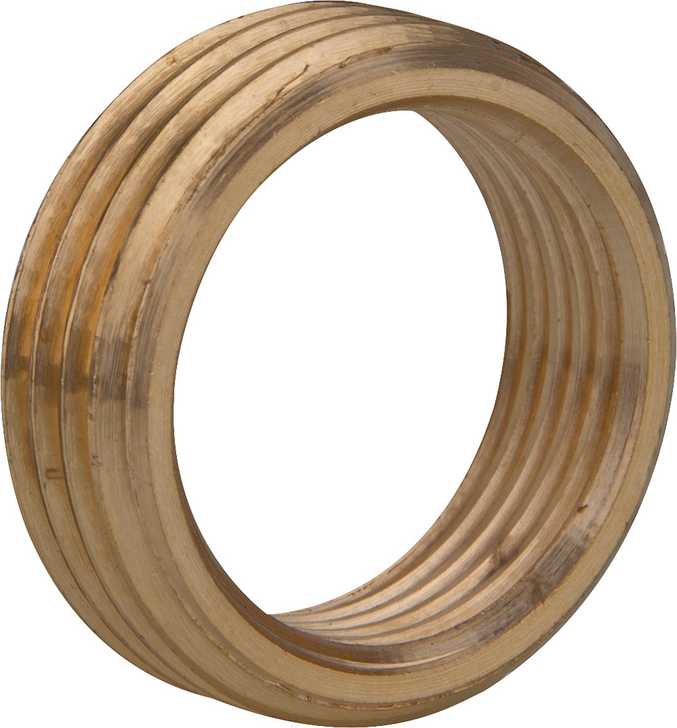 Reducing ring 1/4" IT x 3/8" AG brass