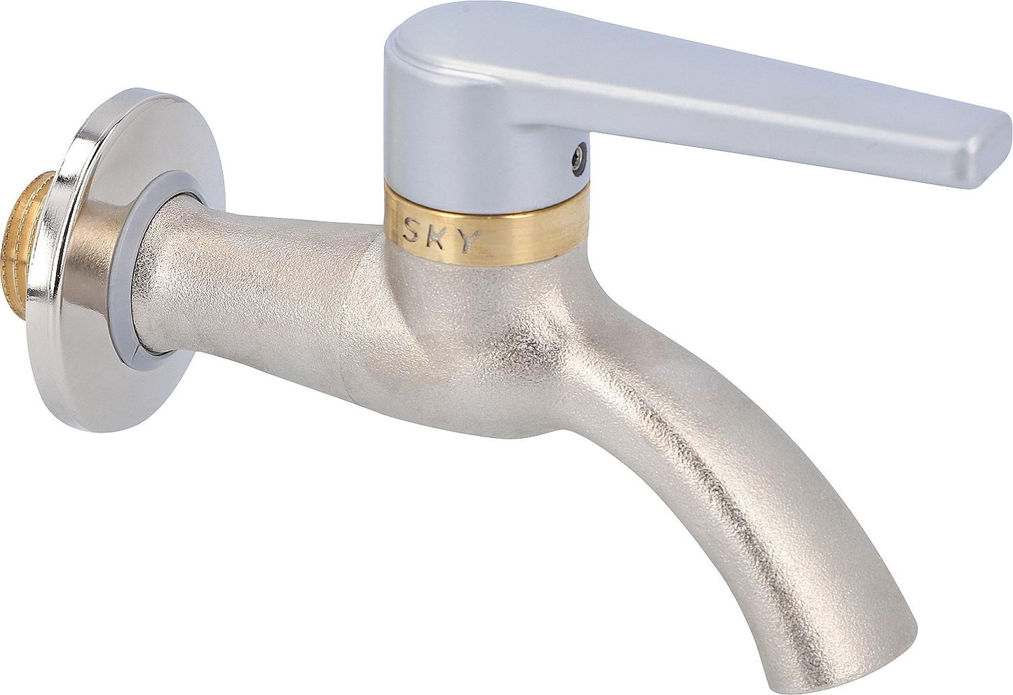 Vanne à bille de sortie Sky DN15 (1/2"), PN100, antigel, poignée noire