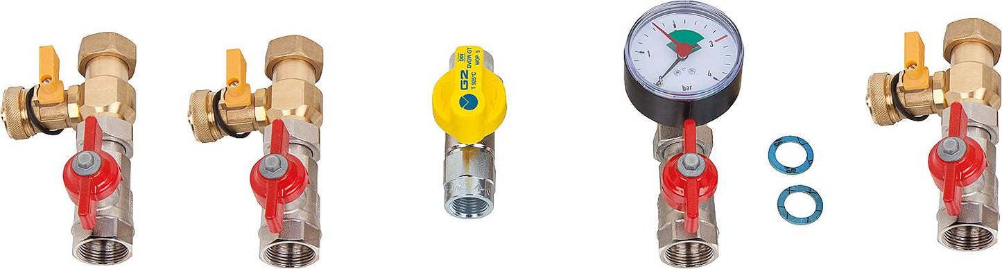 KRB hydraulic connection set, straight version