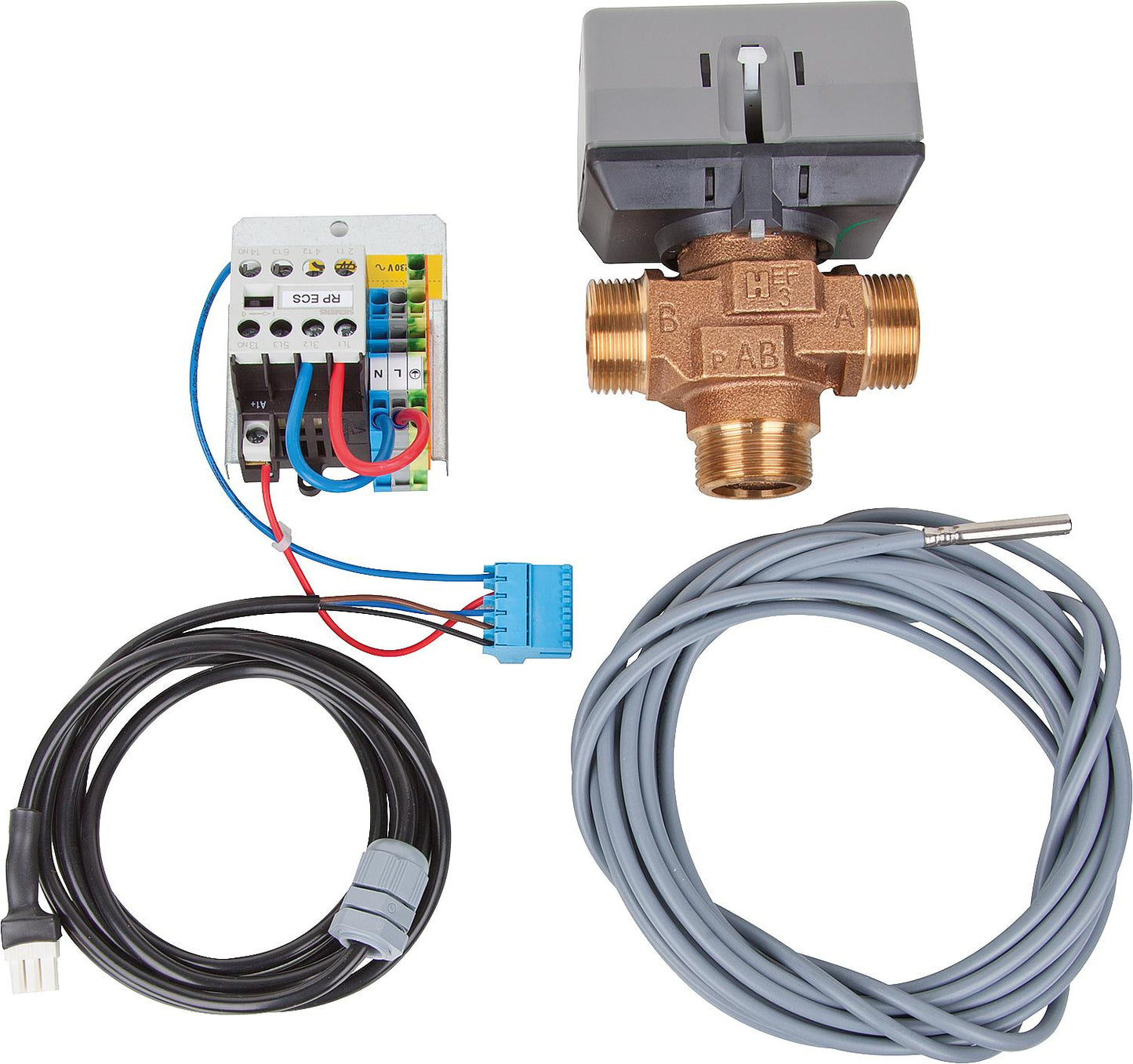 Warmwasser-Umschaltset für Serie Komfort und Highpower Umschaltventil DN 25 (1") AG