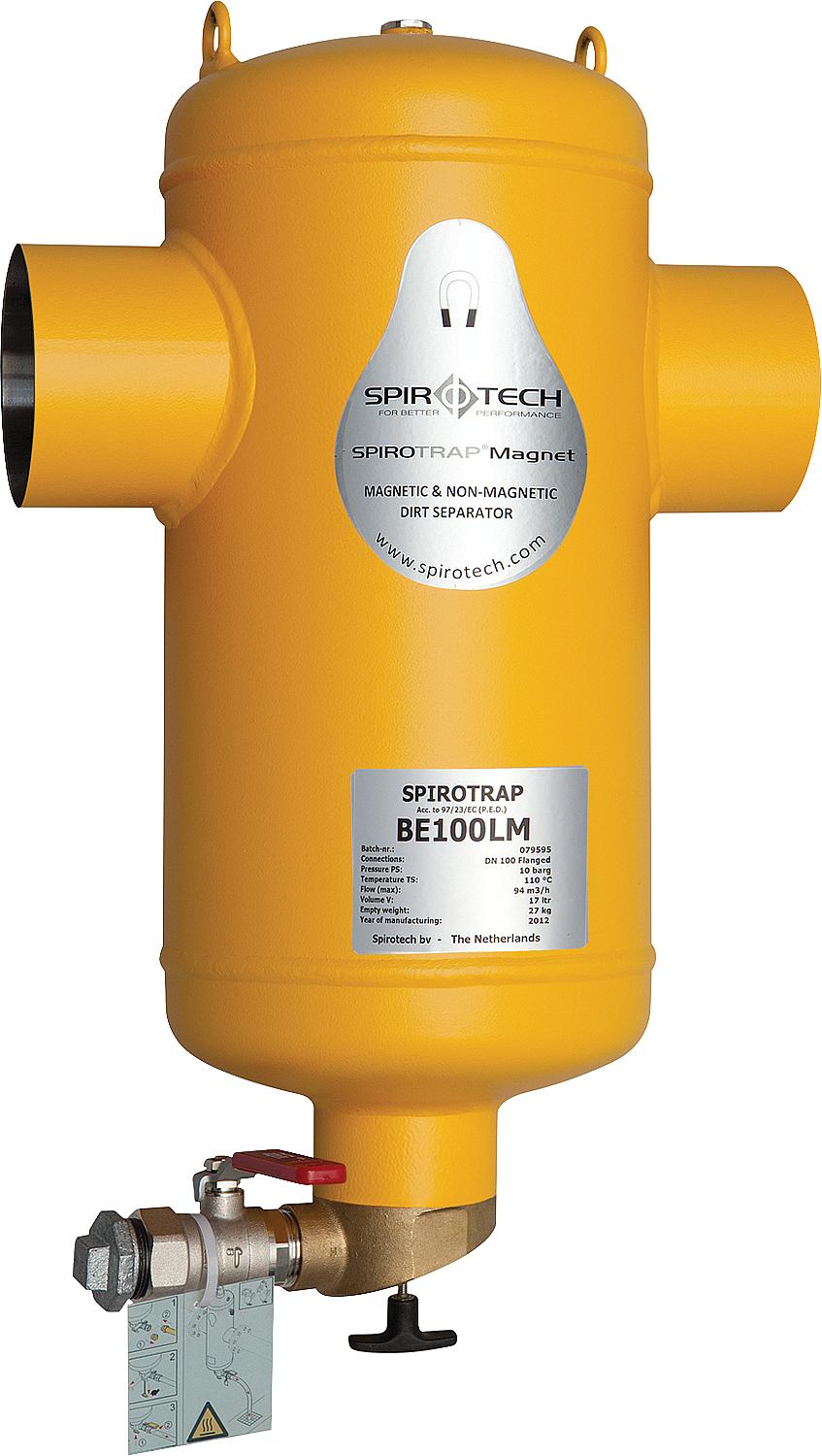 Séparateur de boues Spirotrap avec technologie d'amplification du champ magnétique, buse de soudage