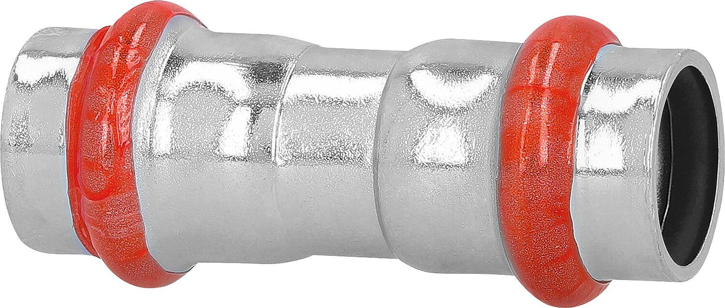 Carbon steel press fitting V-contour sleeve 15 mm