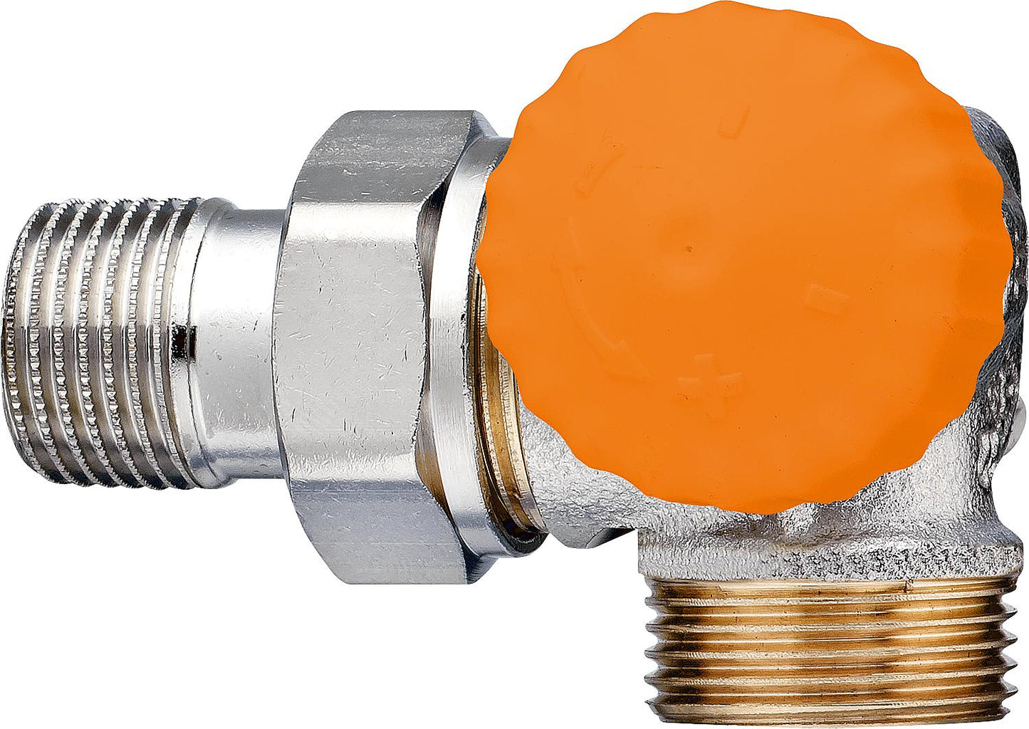 Thermostatic valve body IMI Heimeier Eclipse DN15(1/2") x 3/4", angled left