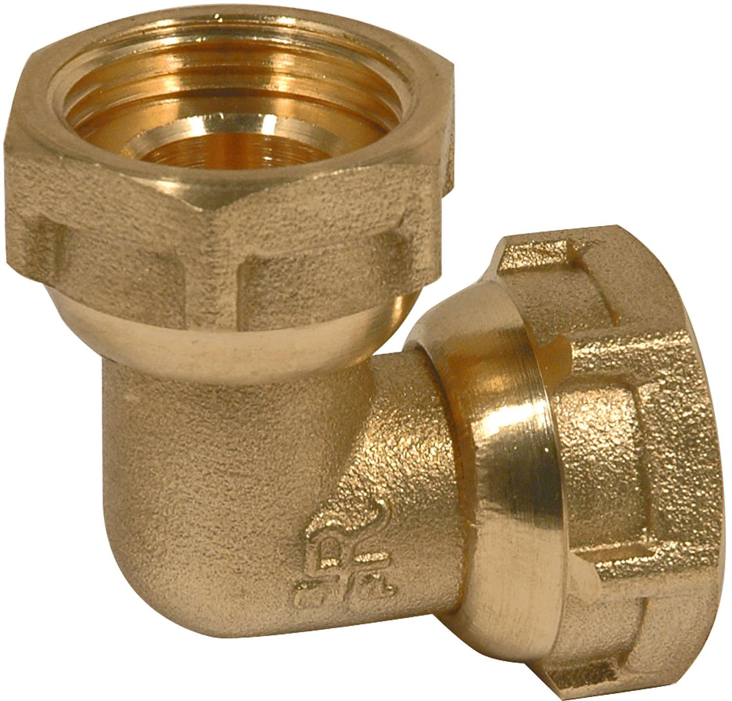 Brass elbow with 1/2" ÜWM x 1/2" ÜWM