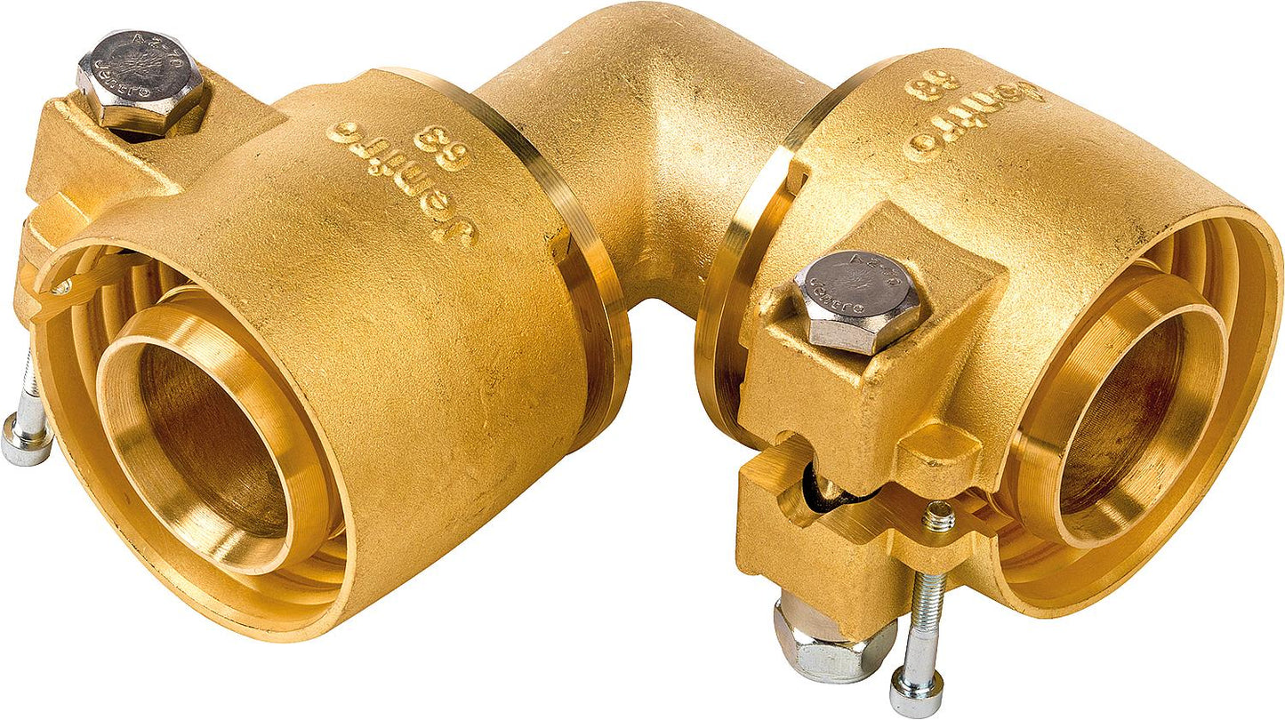 District heating - Elbow fitting 25/25 x 2.3 for heating including clamping ring