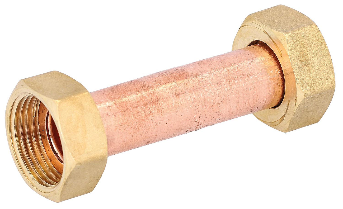 Heat exchanger mixer copper pipe with 2 union nuts suitable for Easyflow-Fresh 1