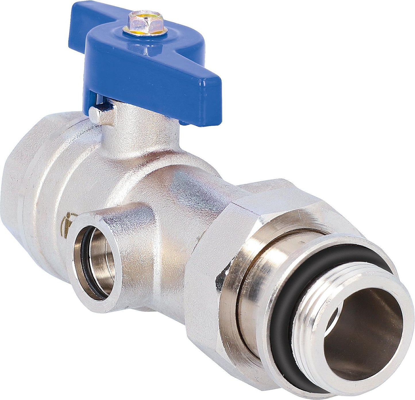 Anschluss-Kugelhahn IG/AG für Heizkreis- und Fußbodenheizungsverteiler, Durchgang