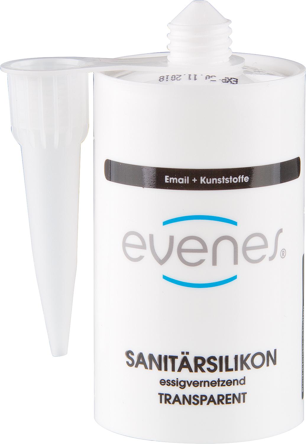 Sanitary silicone EVENES transparent 80ml cartridge