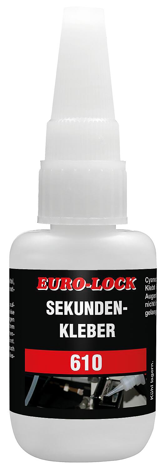 EURO-LOCK E 610 universal superglue, 10g dispensing bottle