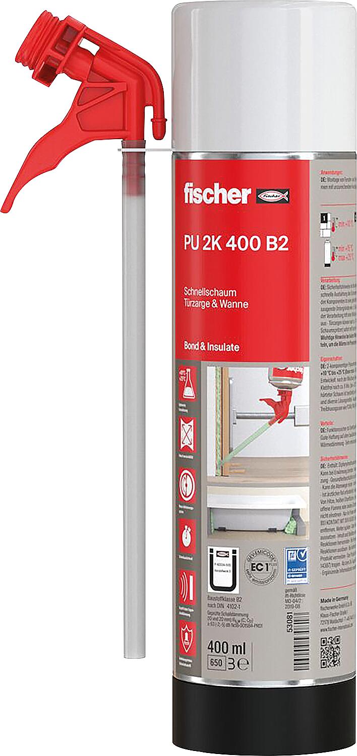 Fischer 2K PU 400 quick-assembly foam