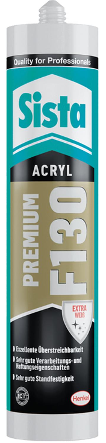 Premium acrylic SISTA F130 Premium white 300ml cartridge