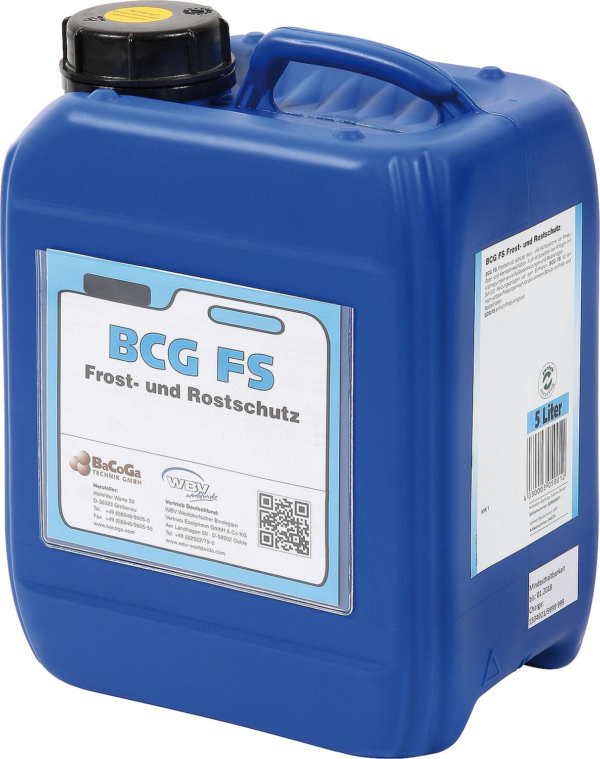 BCG-FS Frost and Rust Protection Canister = 10 Liters