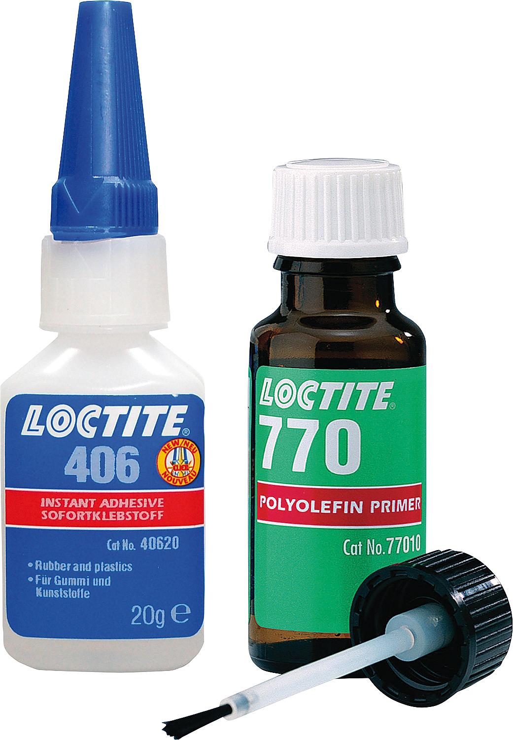 Klebeset für Polyolefine LOCTITE 406 / SF 770, 20g+10g