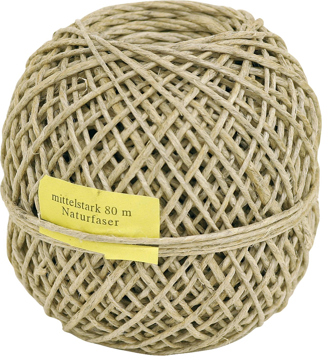 Hemp-flax twine, medium strength, Ø 1.5 mm, L = 80 m