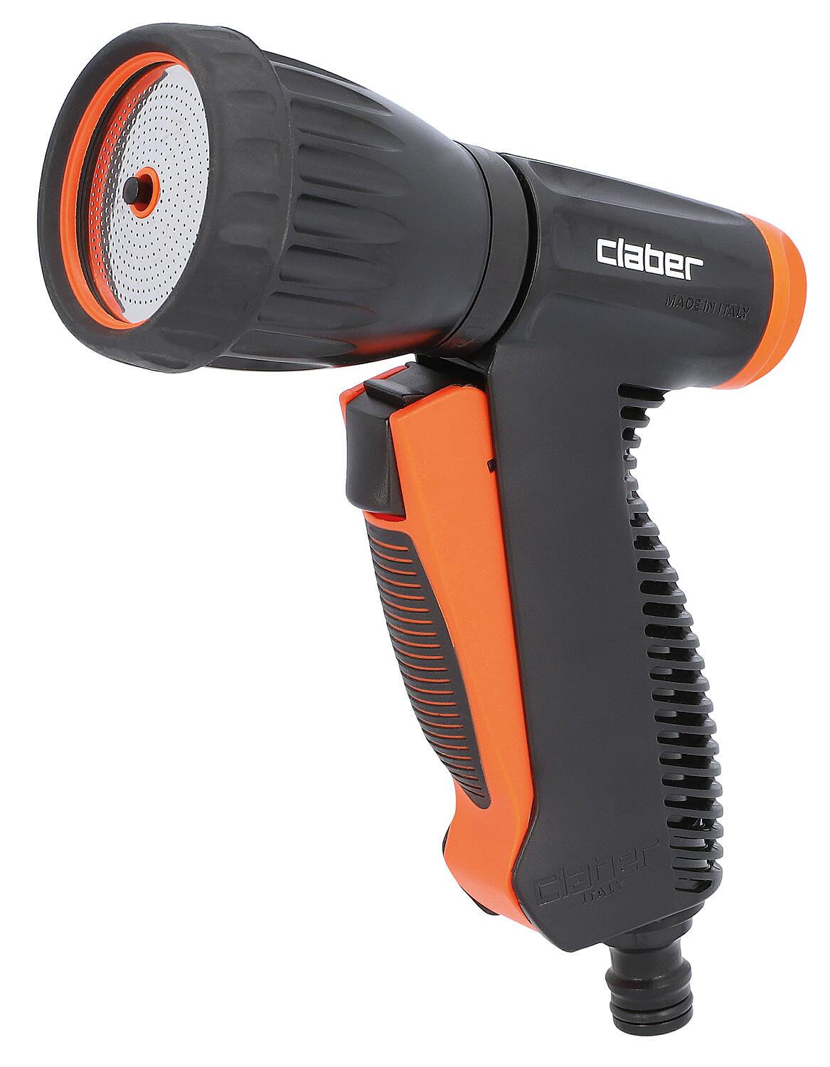 Cleaning syringe with soft grip and 4 spray patterns