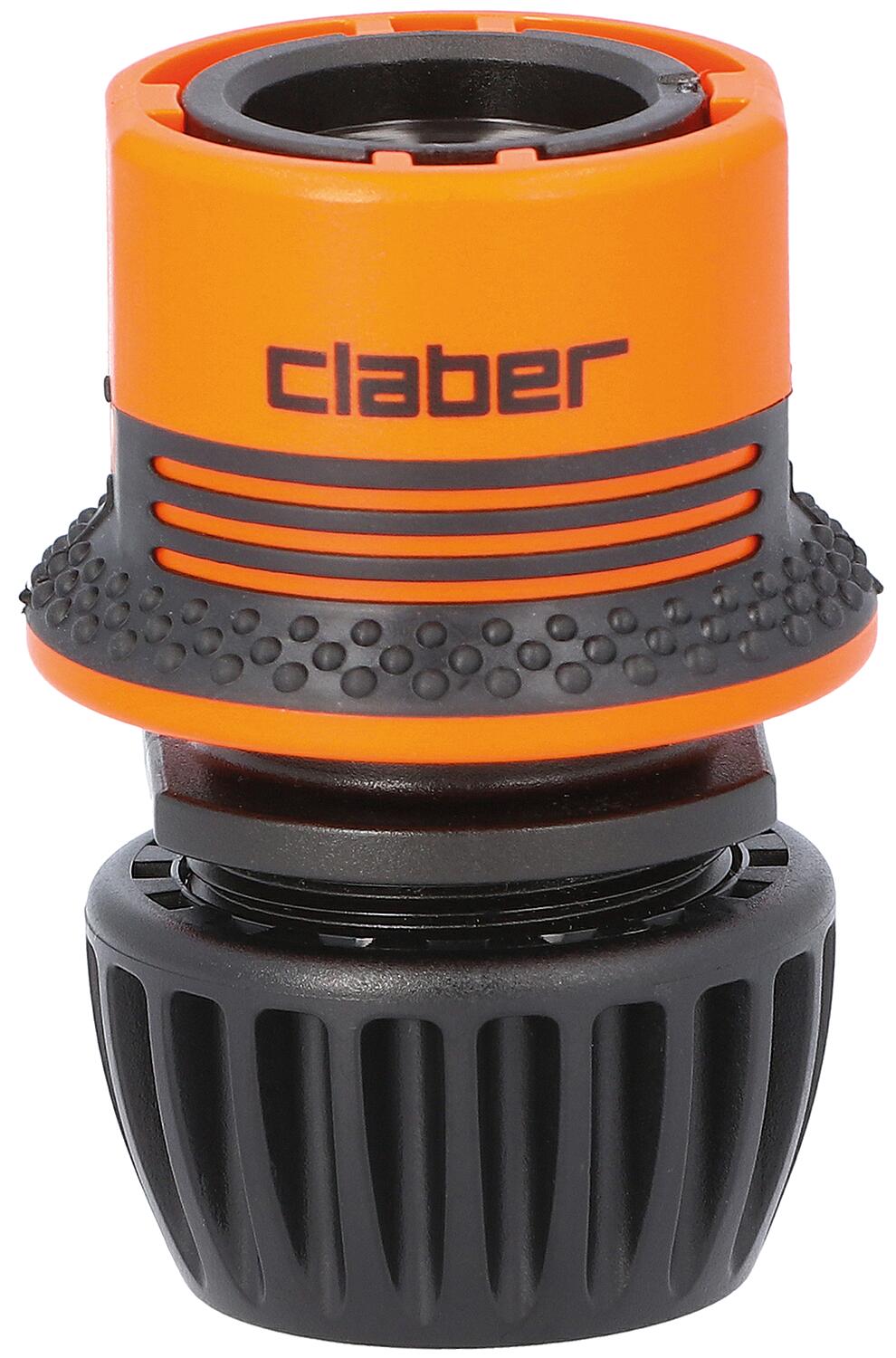 Hose fitting "Ergogrip" for hose DN15(1/2") with water stop