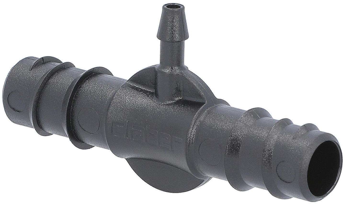 Reducing T-piece for DN15 (1/2") laying pipe DN15 (1/2")-DN8 (1/4"), pack of 2