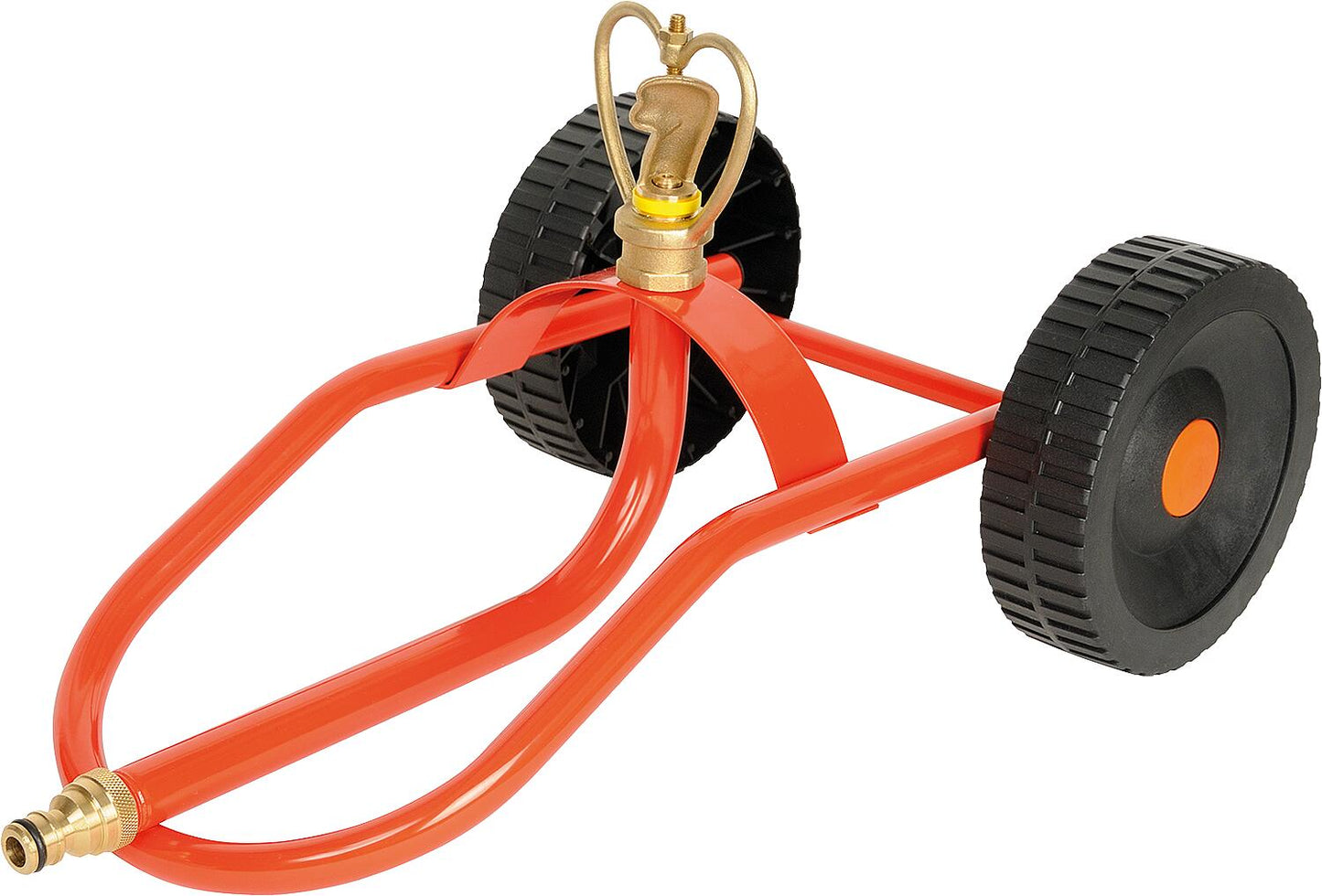 Irrigation sled with rotating sprinkler