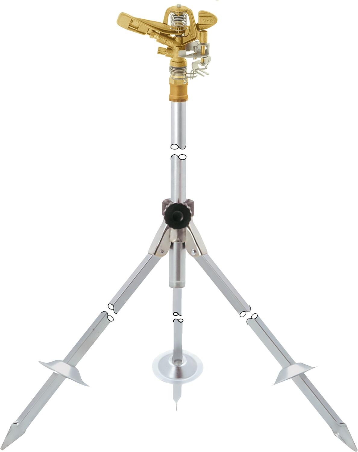 Circular and sector sprinkler "V60" AG G 3/4" MS