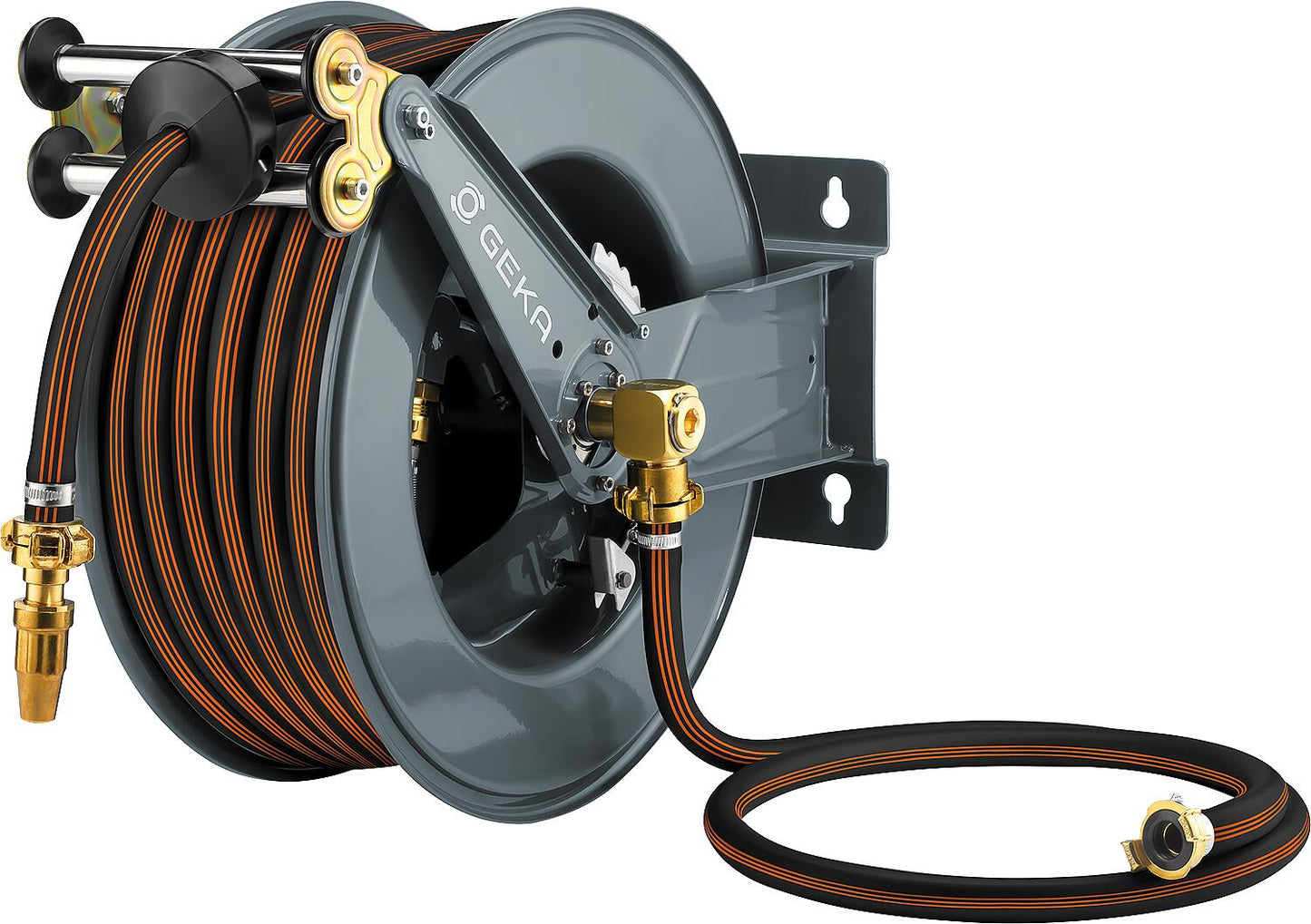 Geka plus PA30GSK hose reel with DN20 (3/4") 25m rubber hose