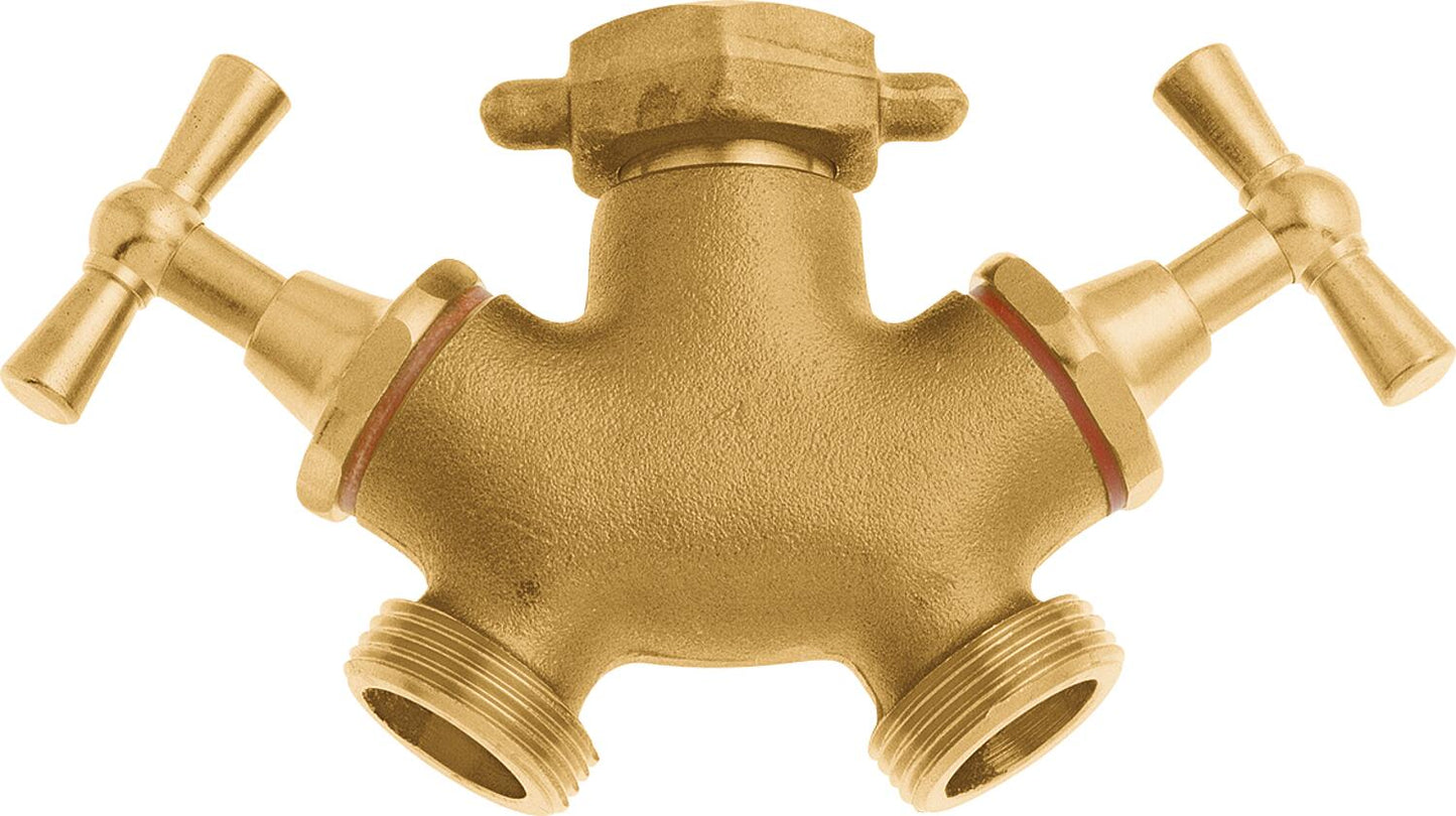 GEKA plus two-way valve IT G3/4" - 2x AG G3/4", MS