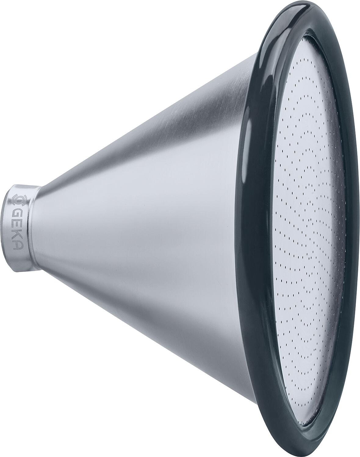 Pommeau de douche GEKA plus effet pluie douce « XXL » avec anneau de protection