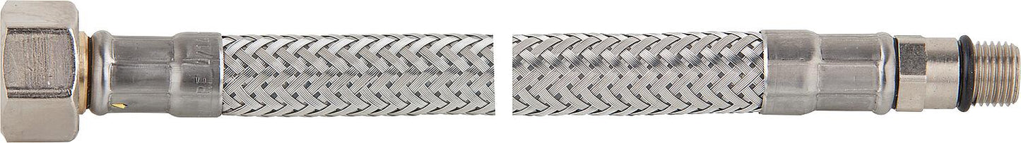 Verbindungsschlauch flexibel 3/8" Ü-Wurfmutter x M 10, KTW-A 350 mm, kurzer Gewindenippel