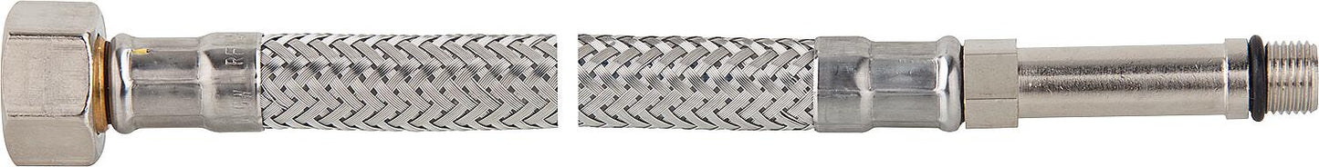 Verbindungsschlauch flexibel 3/8" Ü-Wurfmutter x M 10, KTW-A 350 mm, langer Gewindenippel