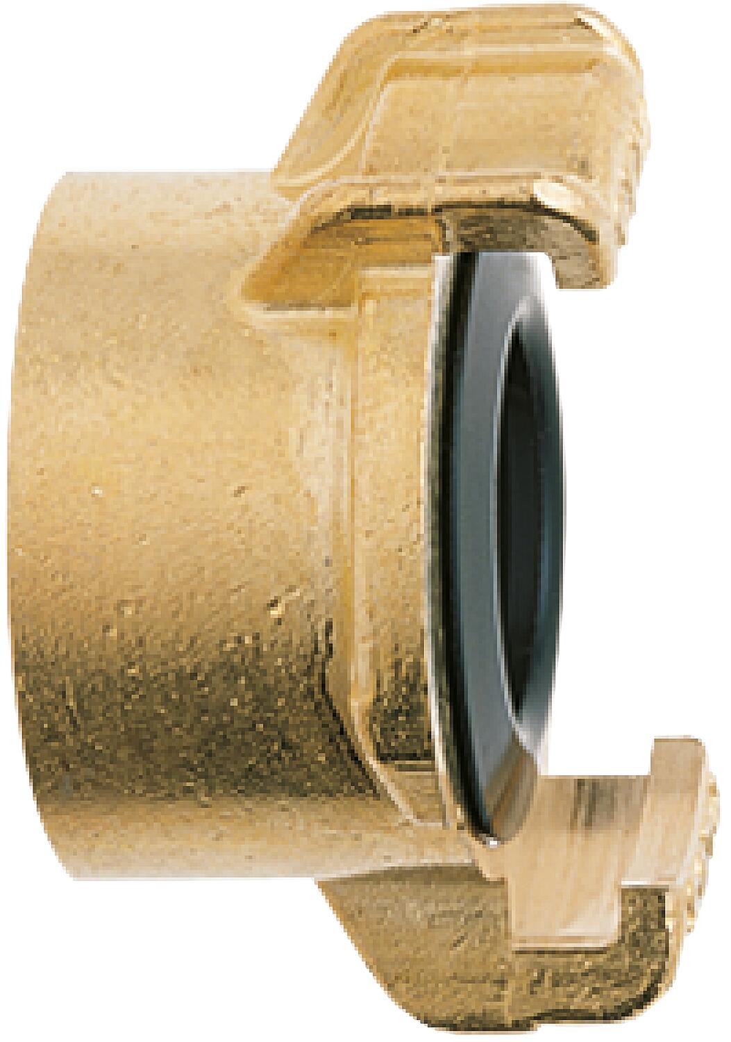 Geka plus threaded fitting for drinking water, 1 1/2", female thread, brass