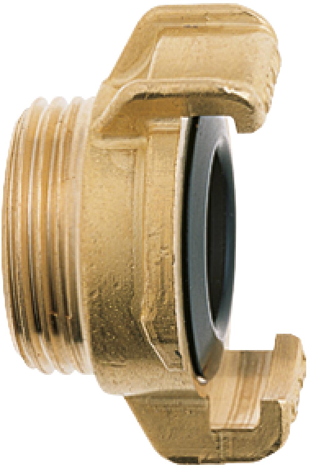 Geka plus threaded fitting for drinking water, 1 1/2", male thread, brass