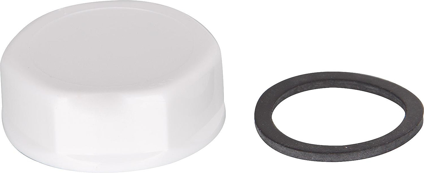 Bouchon aveugle DN 25 (1") en plastique blanc avec joint