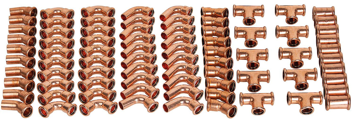 Press fitting copper package 1: 15mm with M contour