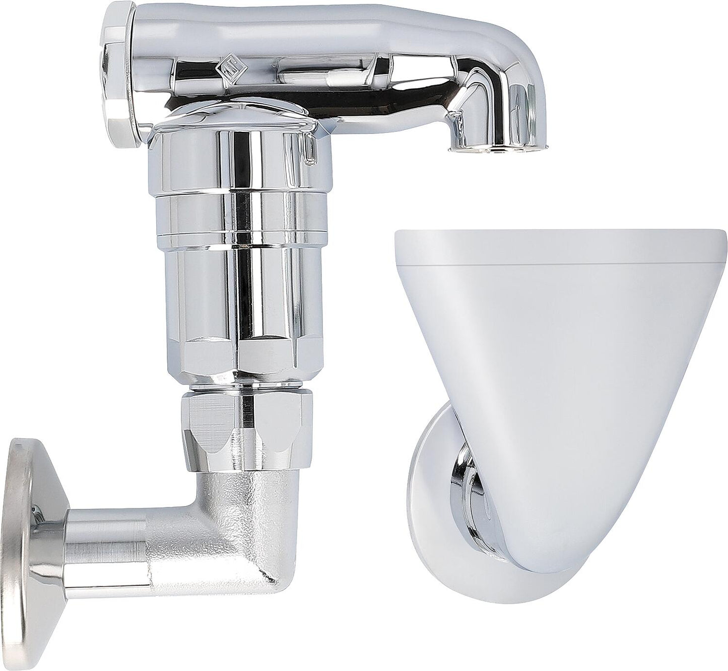 Single pipe aerator 1/2"x3/4" chrome-plated