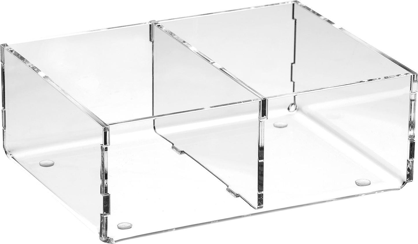Sorting box made of transparent plexiglass, 240x240x50 mm