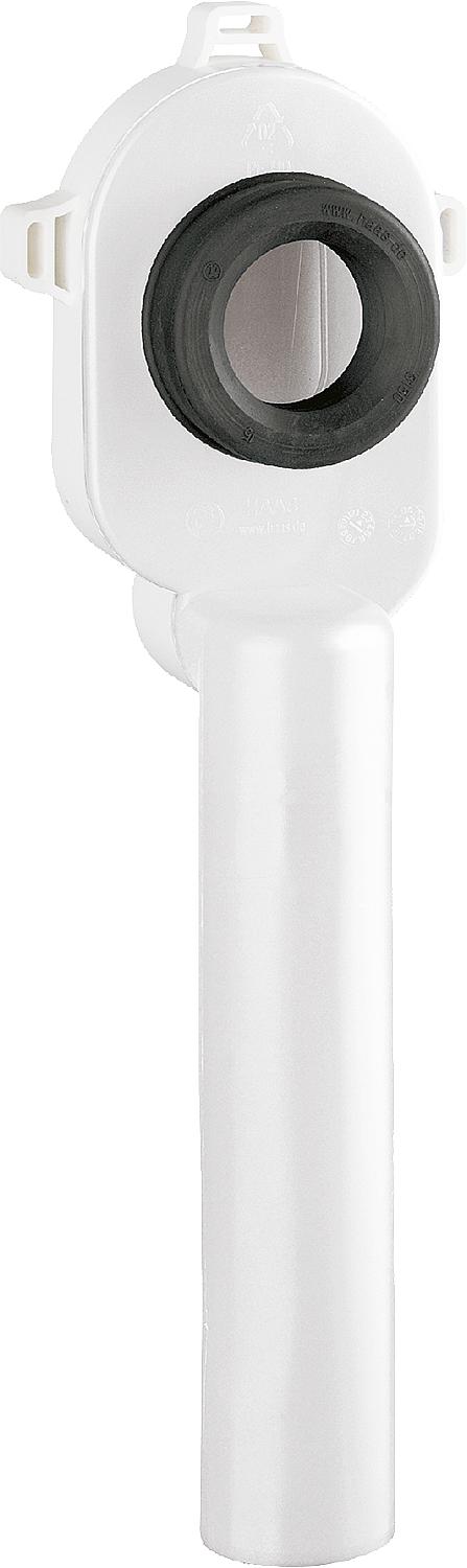 Siphon d'aspiration pour urinoir en PE, sortie verticale pour tuyau de 50 mm, blanc