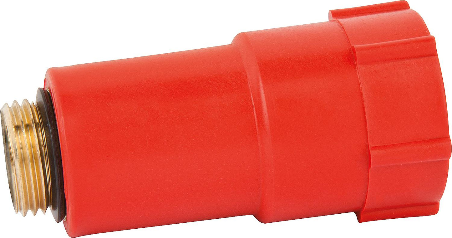 1/2" construction plug with brass thread, blue