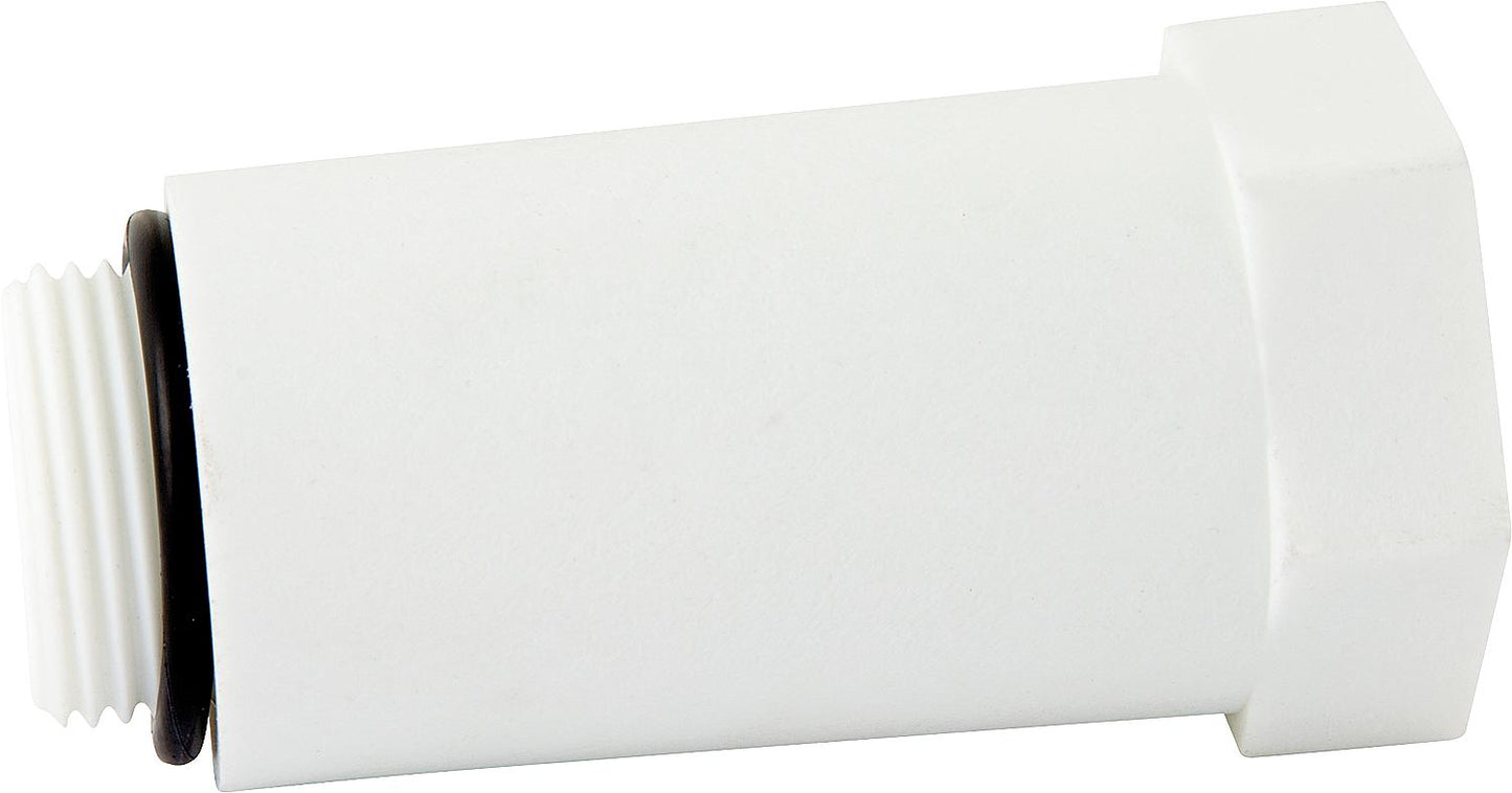 1/2" construction plug with plastic thread, red