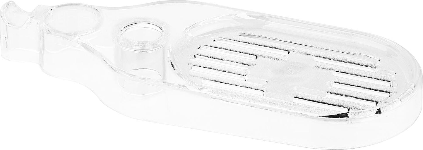 Porte-savon pour barre de douche, écru, plastique ABS