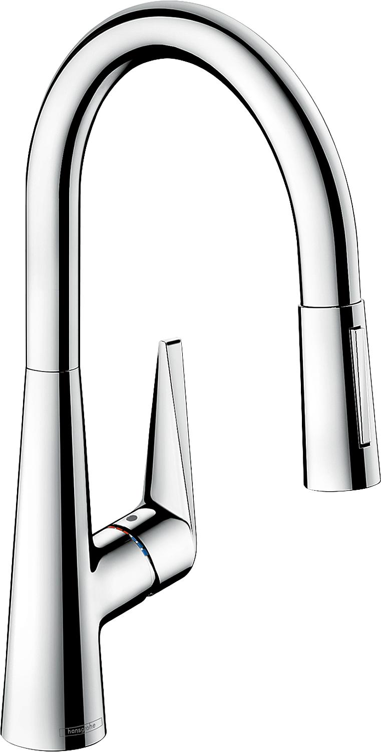 Spültischmischer Hansgrohe Talis S 200 herausziehbare Geschirrbrause Ausladung 213 mm chrom
