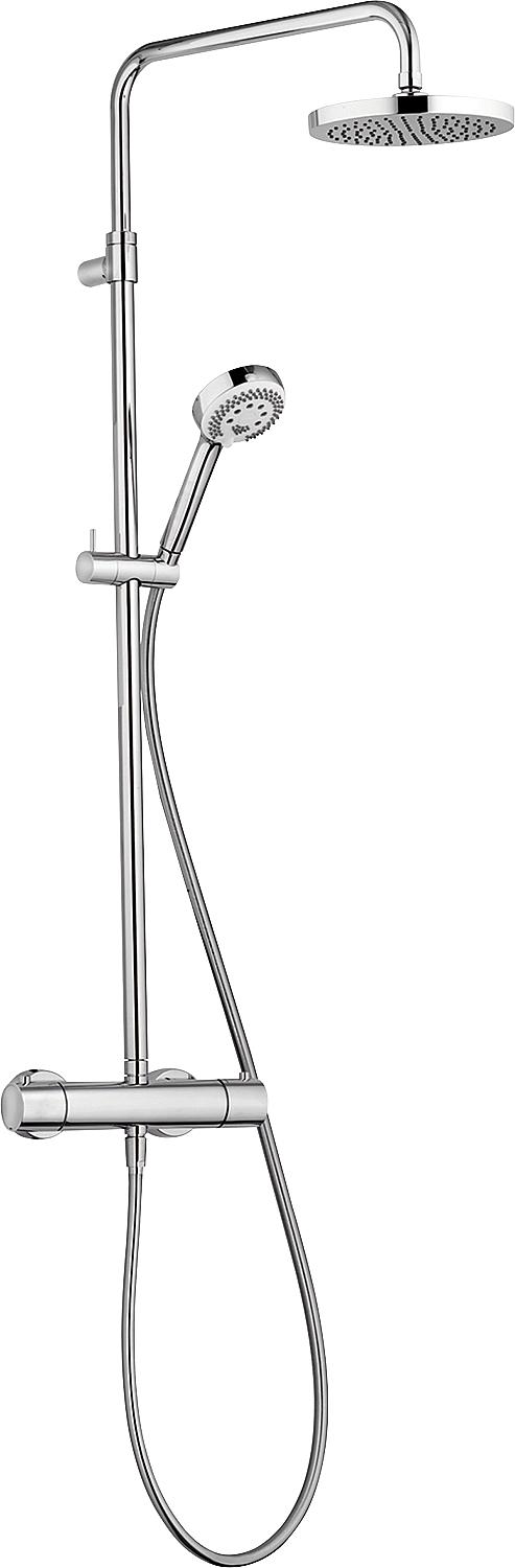 Brause-System Kludi Logo Chrom, Kopfbrause Ø 200 mm