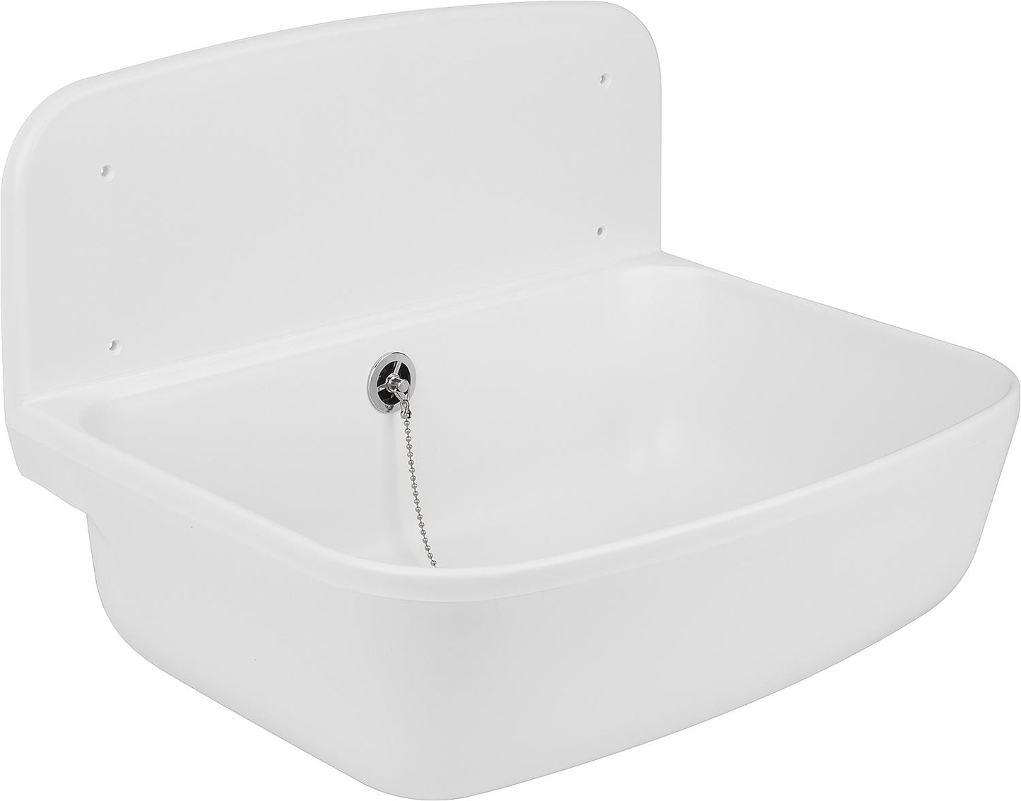 Ausgussbecken Kunststoff,Farbe granit, inkl. Ab-und Überlauf- garnitur DN40(11/2")