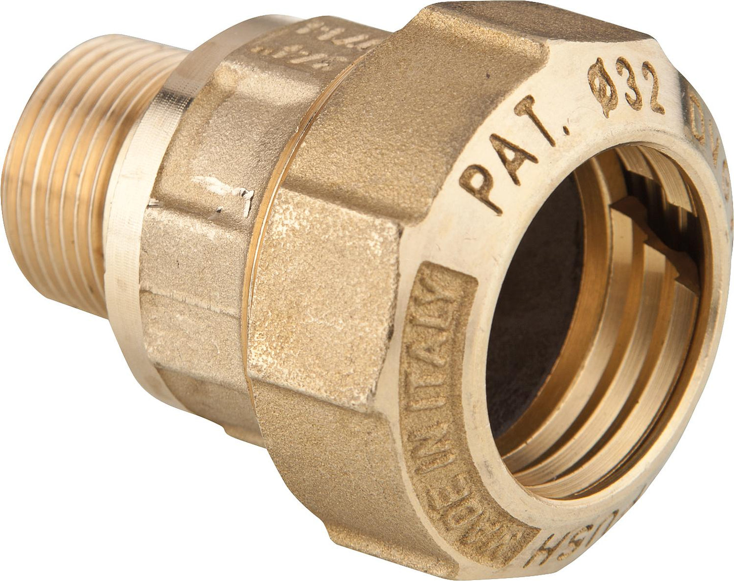 Connection fitting with reduced male thread, type 862 1/2" x 25 mm, not suitable for gas.