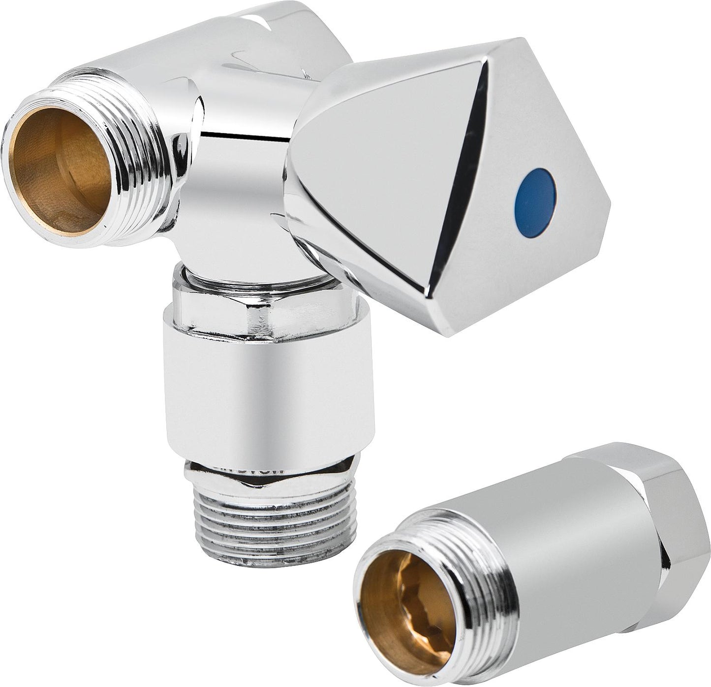 Vanne de raccordement latéral avec clapet anti-retour, raccord DN 20 (3/4") à droite