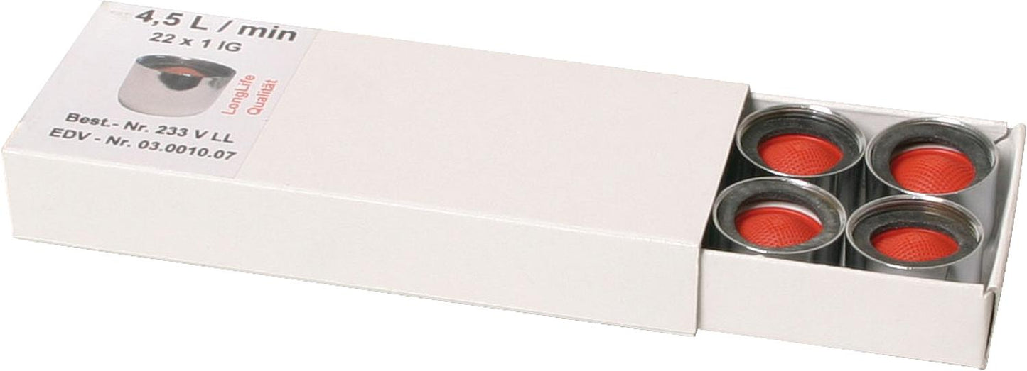 Aérateur économe en eau avec prise d'air
M 22 x 1 IG, 4,5 l/min