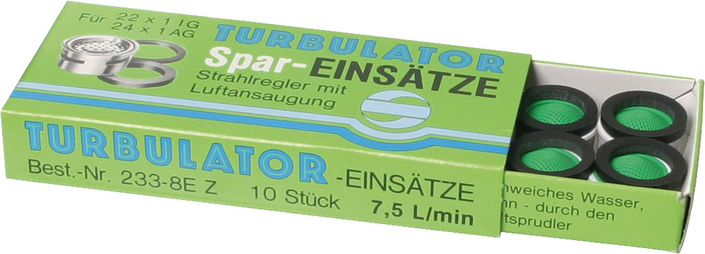 Filter insert for economy aerator M 22/24x1 with rubber seal economy 7.5 l/min ""Pack of 10 pcs.""