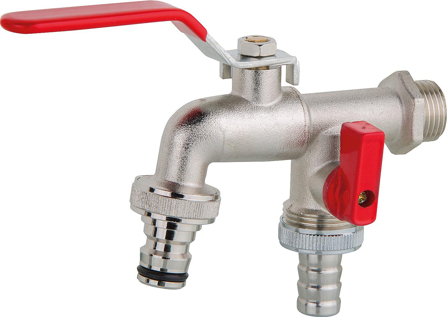 Doppel-Auslaufkugelhahn