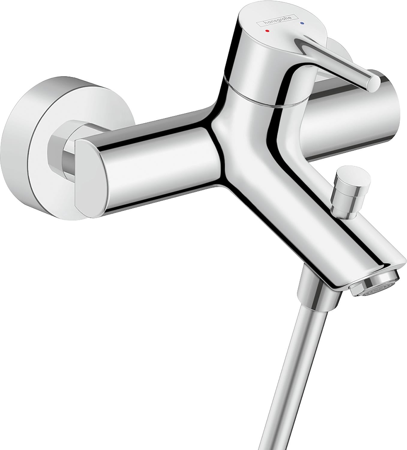 Hansgrohe Talis S surface-mounted bath mixer, 166 mm projection, chrome