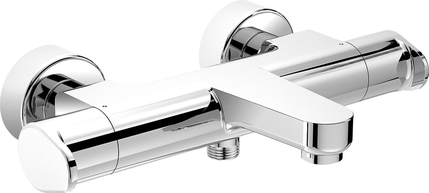 Evica surface-mounted bath thermostat, 163 mm projection, chrome