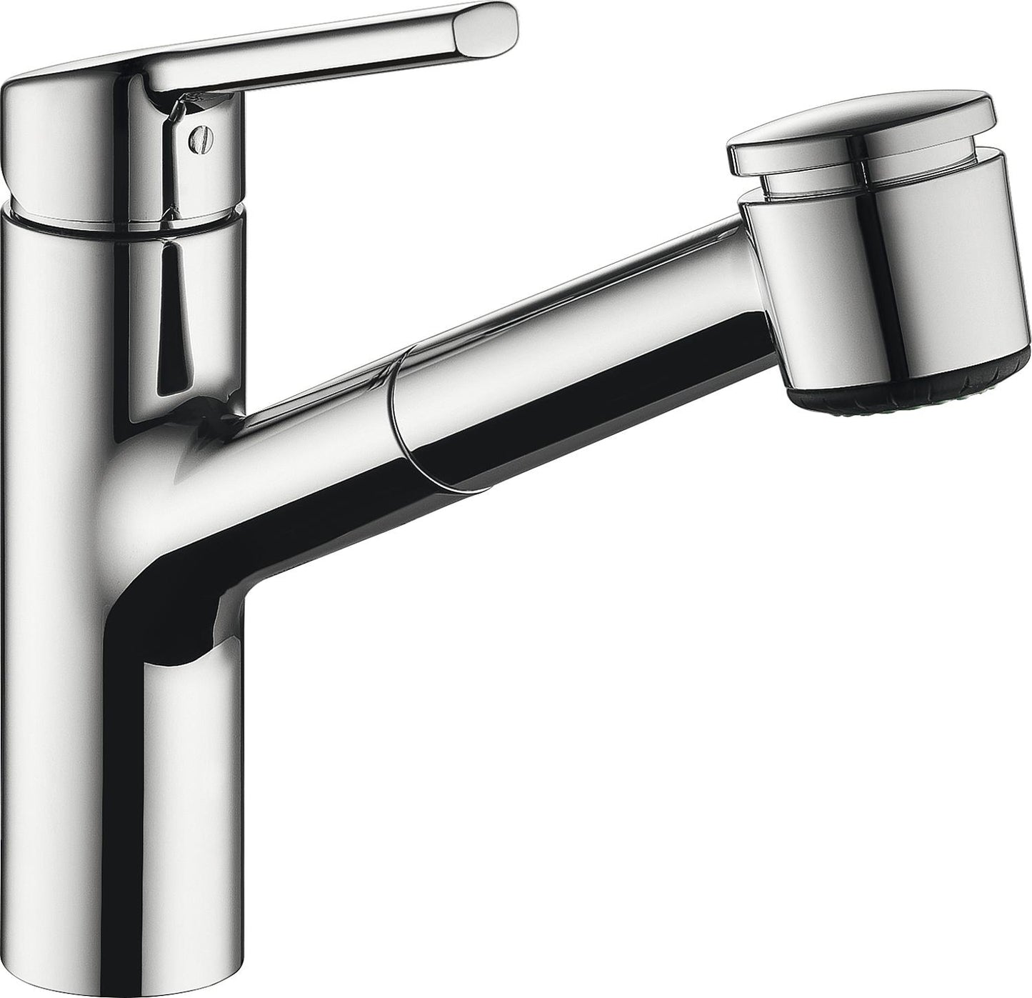KWC Luna E ND kitchen mixer tap with pull-out spray head, 220 mm projection, chrome