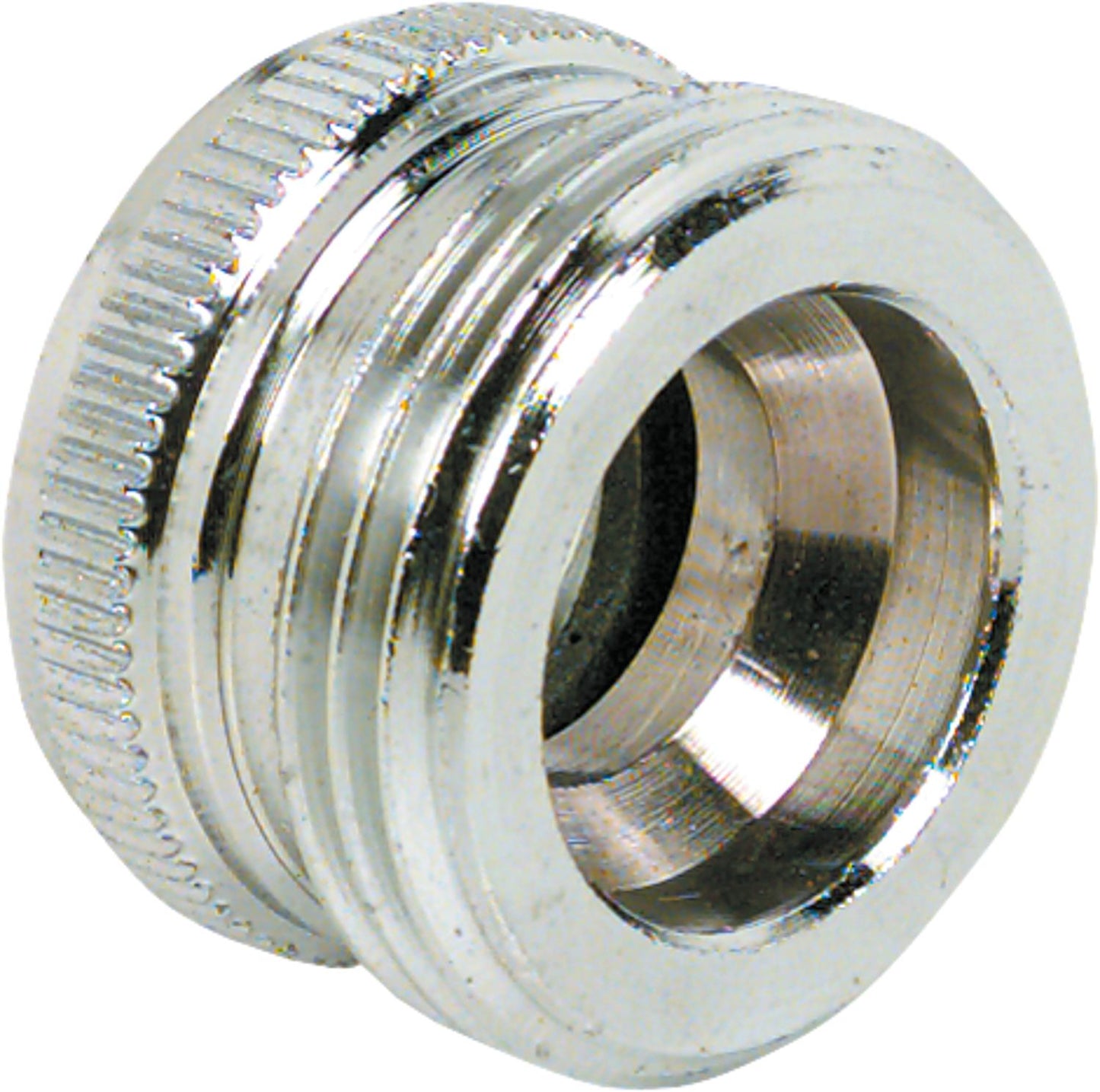 Réducteur en laiton chromé, filetage femelle 1/2" vers filetage mâle 3/4".